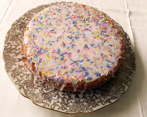 Bild på en lyxig citronsockerkaka