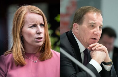 Annie Lööf och Stefan Löfven
