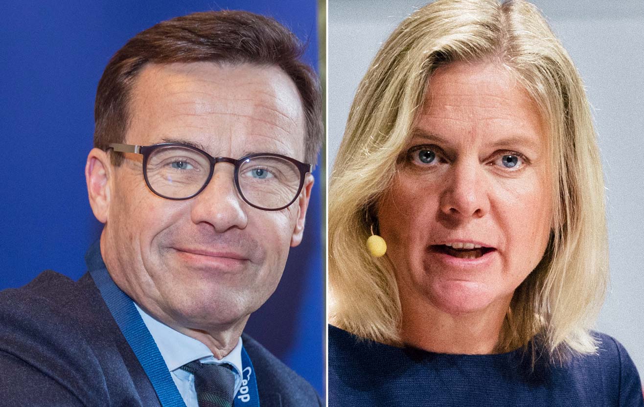 Ulf Kristersson och Magdalena Andersson
