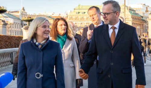 Magdalena Andersson och Mikael Damberg - två av arkitekterna bakom Socialdemokraternas skuggbudget