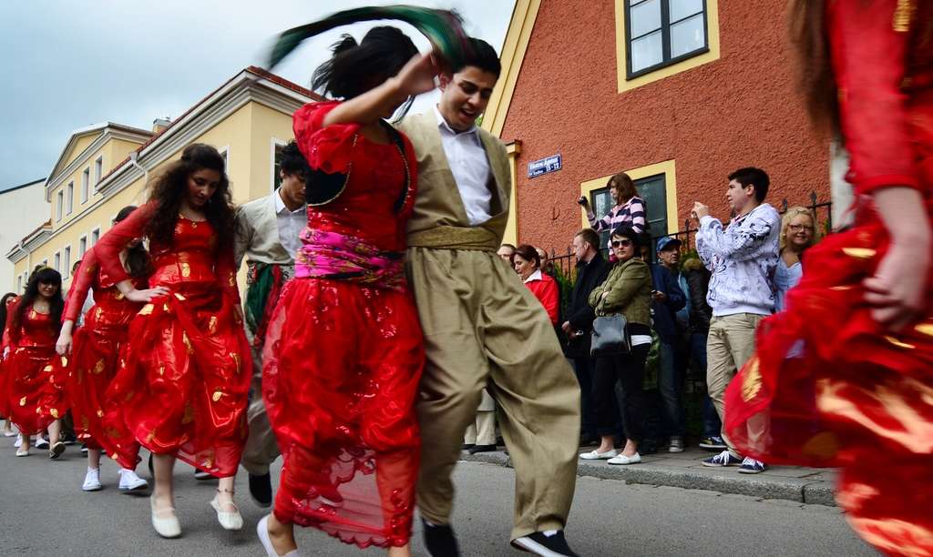 Dansare på Kulturernas Karneval i Uppsala