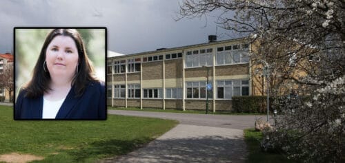 Linnea Lindquist och en skola