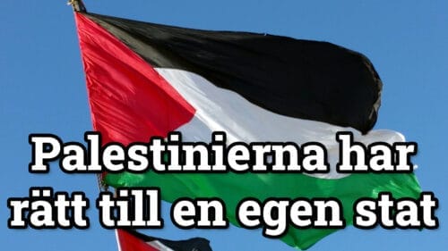 Palestinierna har rätt till en egen stat