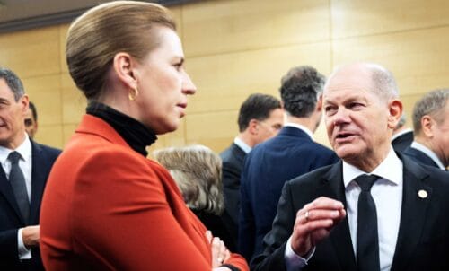 Mette Frederiksen och Olaf Scholz