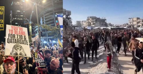 Demonstrationer i Israel och på Gazaremsan